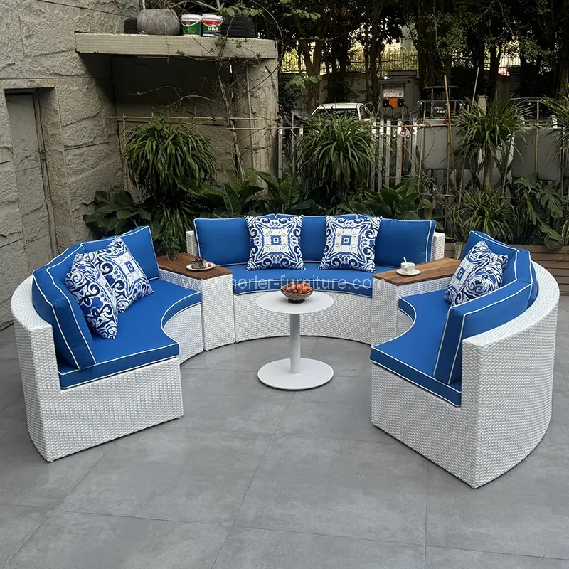 مبلمان سفارشی در فضای باز مبل PE Rattan مبلمان سفارشی در فضای باز مبل PE Rattan