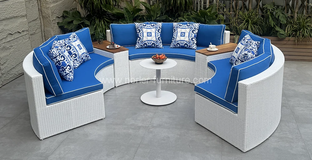 Customized outdoor Furniture PE Rattan sofa