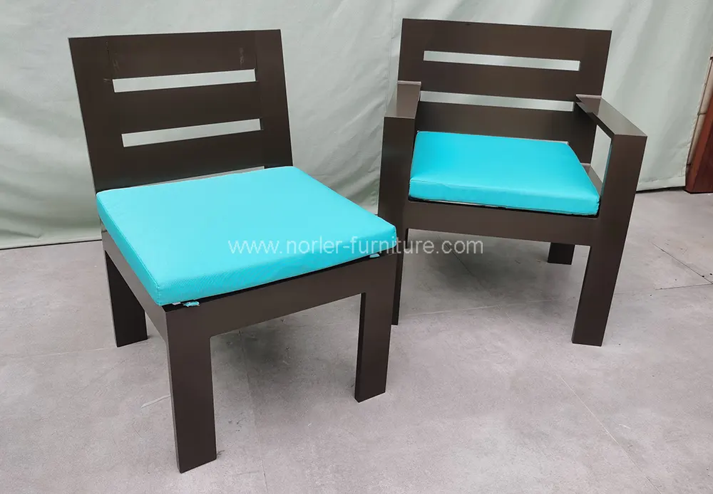 Outdoor Luxury Aluminum Frame Dining Set