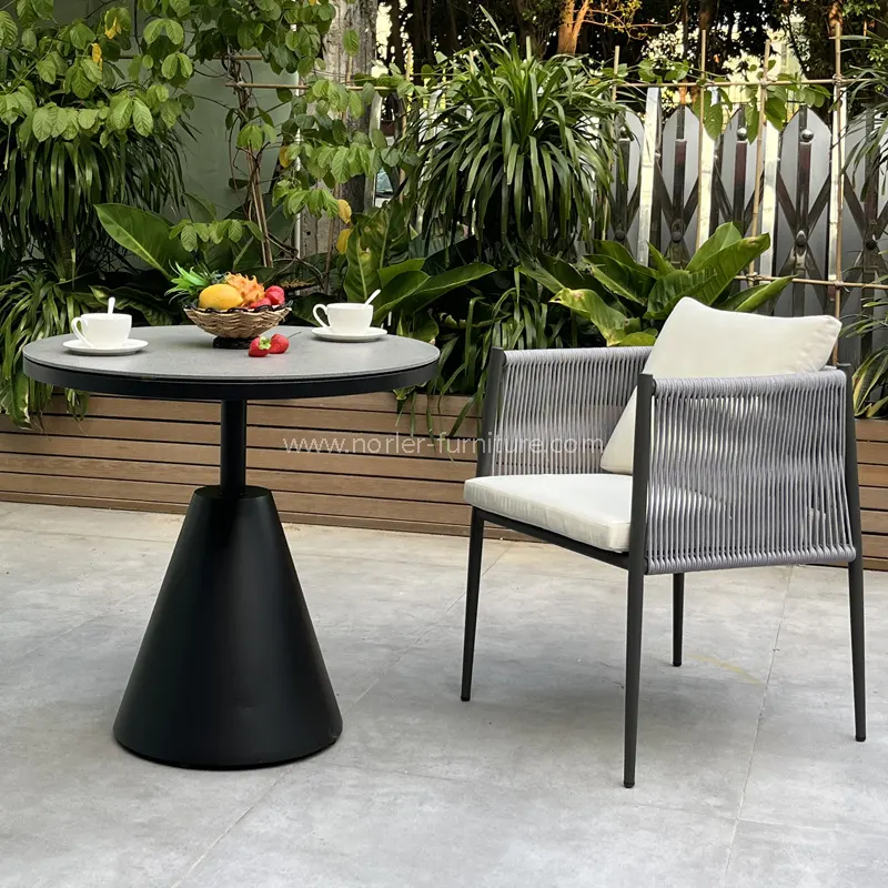 Modern Outdoor Aluminum Stainless Frame Balcony Set