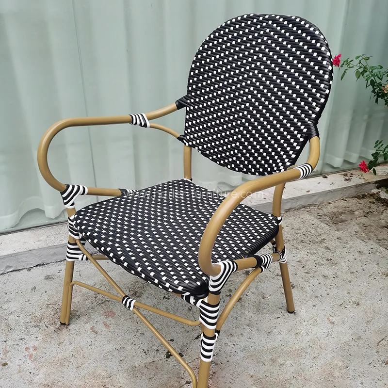 Modern Waterproof Durable Aluminum PE Rattan Dining Set