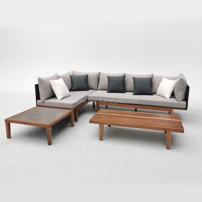 Teak Wood Outdoor Sofa