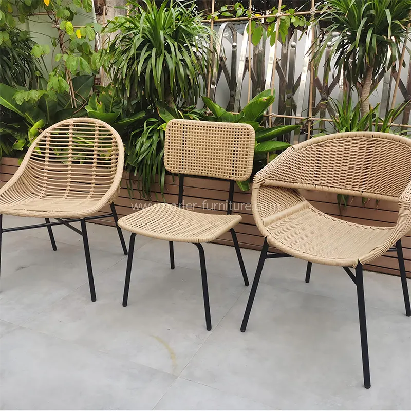 قاب آلومینیومی در فضای باز صندلی بالکن Rattan