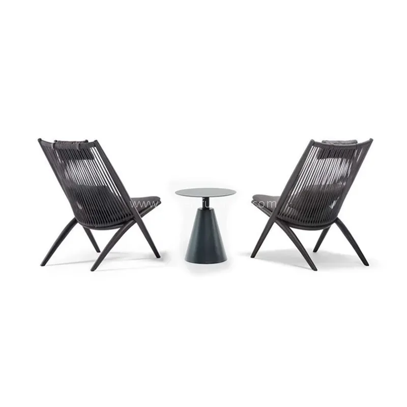 مجموعه بالکن بافته شده در فضای باز مدرن مدرن