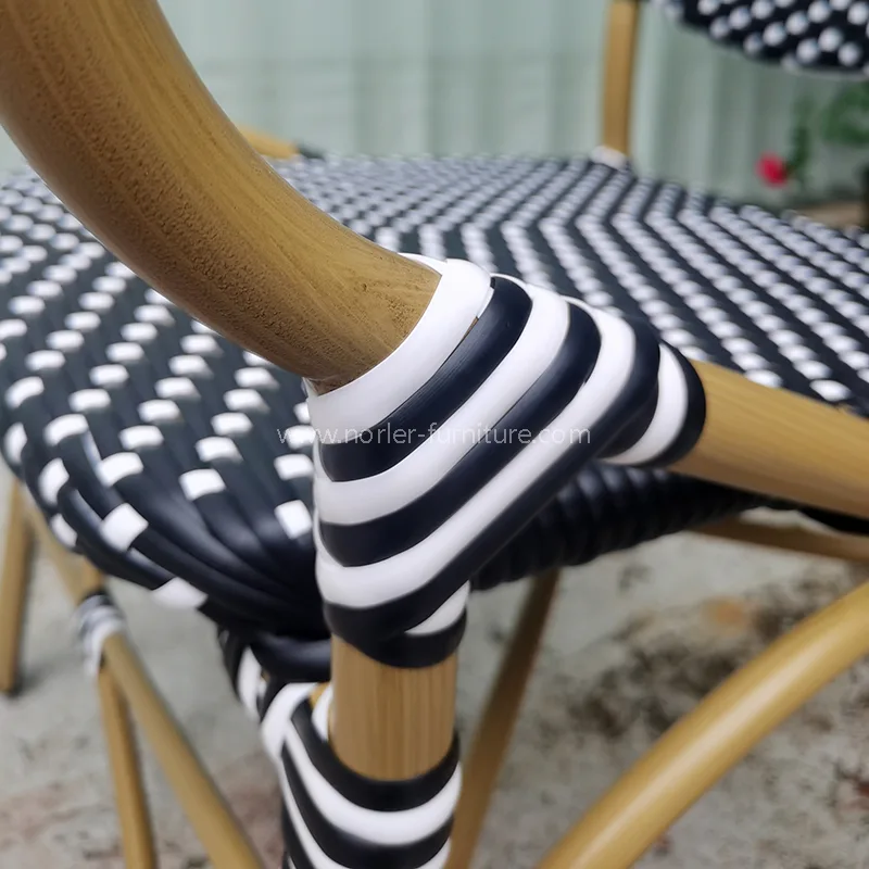 مجموعه ناهار خوری آلومینیوم PE Rattan با دوام ضد آب